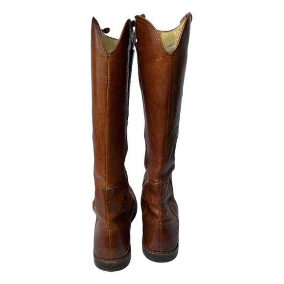 Frye Women’s 10 Paige Cognac Tall Riding Boots Wide Calf - Picture 6 of 16